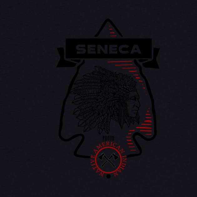 Seneca Tribe Native American Indian Proud Retro Arrow by The Dirty Gringo